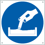 [1365K] 1365K - Cartello obbligo spegnere le sigarette