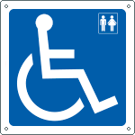 [15202K] 15202K - Cartello informazione toilette disabili