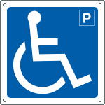 [15204X] 15204X - Cartello informazione parcheggio disabili