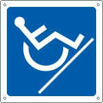 [15206WS] 15206WS - Etichetta adesiva informazione scale disabili