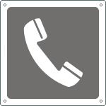 [15641K] 15641K - Cartello informazione telefono
