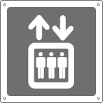 [15657W] 15657W - Cartello informazione ascensore