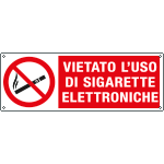 [18018KS] 18018KS - etichetta vietato l'uso di sigarette elettroniche