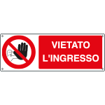 [1812KS] 1812KS - Etichetta adesiva vietato l'ingresso