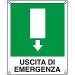 [20107K] 20107K - Cartello uscita di emergenza