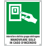 [20166X] 20166X - Cartello interruttore elettrico