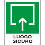 [20194W] 20194W - Cartello LUOGO SICUREZZA