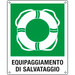 [20500X] 20500X - cartello salvataggio Equipaggamento di salvataggio
