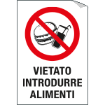 [2212S] 2212S - etichetta per vetri vietato introdurre alimenti