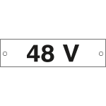 [49103C] 49103C - Cartello alluminio 48 VOLT