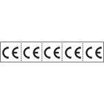 [49500MS] 49500MS - Foglio n.5 etichette autoadesive con simbolo CE