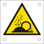 [49624M] 49624M - Cartello alluminio pericolo proiezione schegge