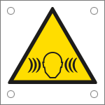 [49632M] 49632M - Cartello alluminio pericolo rumore