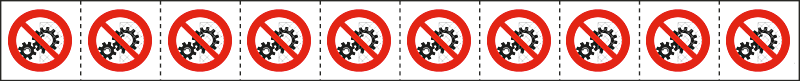 [49711NS] 49711NS - foglio n.10 etichette adesive 30x30 Non rimuovere dispositivi....