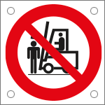 [49727M] 49727M - Cartello alluminio divieto sostare sotto le forche