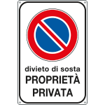 [5632Y] 5632Y - Cartello divieto sosta proprietà privata