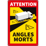 [66001S] 66001S - etichetta autoadesiva angoli ciechi per camion in Francia