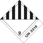 [8211L] 8211L - etichetta 100x120 MISCELLANEOUS DANGEROUS UN3316