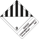 [8214M] 8214M - etichetta 100x130 MISCELLANEOUS DANGEROUS ID8000