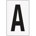 [8661BN] 8661BN - Cartello lettera A per contrassegnare