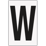 [8683BN] 8683BN - Cartello lettera W
