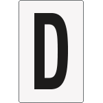 [8914BN] 8914BN - Cartello lettera D per contrassegnare