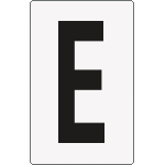 [8915BN] 8915BN - Cartello lettera E per contrassegnare