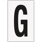 [8917BN] 8917BN - Cartello lettera G per contrassegnare