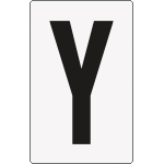 [8935BN] 8935BN - Cartello lettera Y per contrassegnare