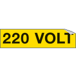 [9107A] 9107A - Foglio n. 1 etichette adesive 220 VOLT
