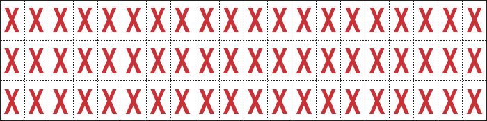 [910X] 910X - Foglio n.60 etichette adesive B/R lettera X