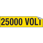 [9117A] 9117A - Foglio n. 1 etichette adesive 25000 VOLT