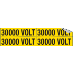 [9118B] 9118B - Foglio n. 4 etichette adesive 30000 VOLT