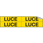 [9119B] 9119B - Foglio n. 4 etichette adesive LUCE