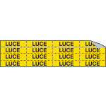[9119C] 9119C - Foglio n.16 etichette adesive LUCE