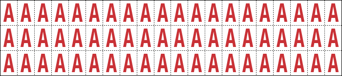 [911A] 911A - Foglio n.60 etichette adesive B/R lettera A