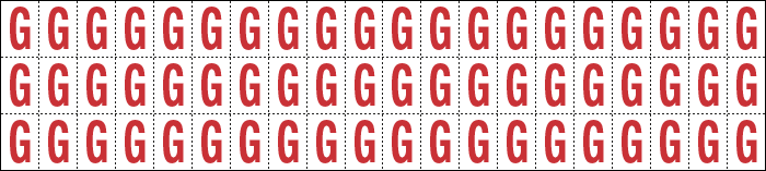 [911G] 911G - Foglio n.60 etichette adesive B/R lettera G