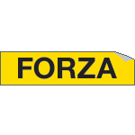 [9120A] 9120A - Foglio n. 1 etichette adesive FORZA