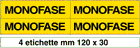 [9121B] 9121B - Foglio n. 4 etichette adesive MONOFASE