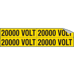 [9141B] 9141B - Foglio n. 4 etichette adesive 20000 VOLT