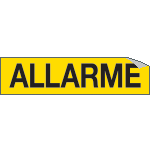 [9143A] 9143A - Foglio n. 1 etichette adesive ALLARME