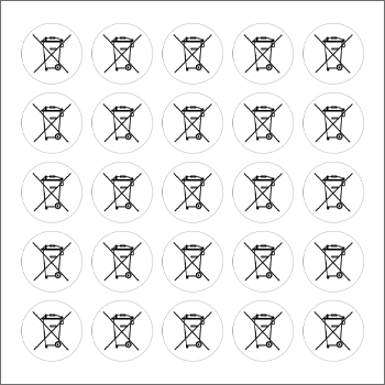 [9199B] 9199B - Foglio n.25 etichetta adesiva roHs