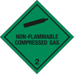 [9448C] 9448C - Etichetta adesiva NON FLAMMABLE COMPR.GAS (2)