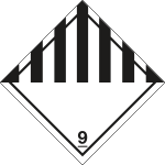 [9450J] 9450J - Etichetta adesiva MISCELLANEUS DANGEROUS (9)