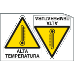 [9573A] 9573A - Foglio n. 2 etichette adesive alta temperatura