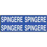 [9604BB] 9604BB - Foglio n. 4 etichette adesive fondo blu SPINGERE