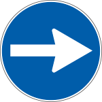 [9637D] 9637D - Etichetta adesiva Direzione obbligatoria