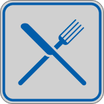 [9649A] 9649A - Etichetta argento simbolo RISTORANTE