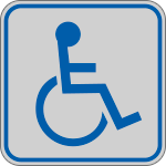[9653A] 9653A - Etichetta argento simbolo DISABILI