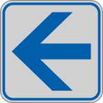 [9658A] 9658A - Etichetta argento simbolo FRECCIA DIREZIONALE